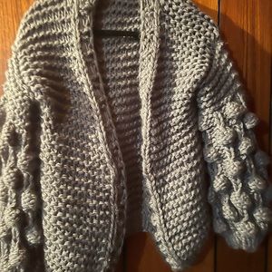 Chunky Gray Cardigan